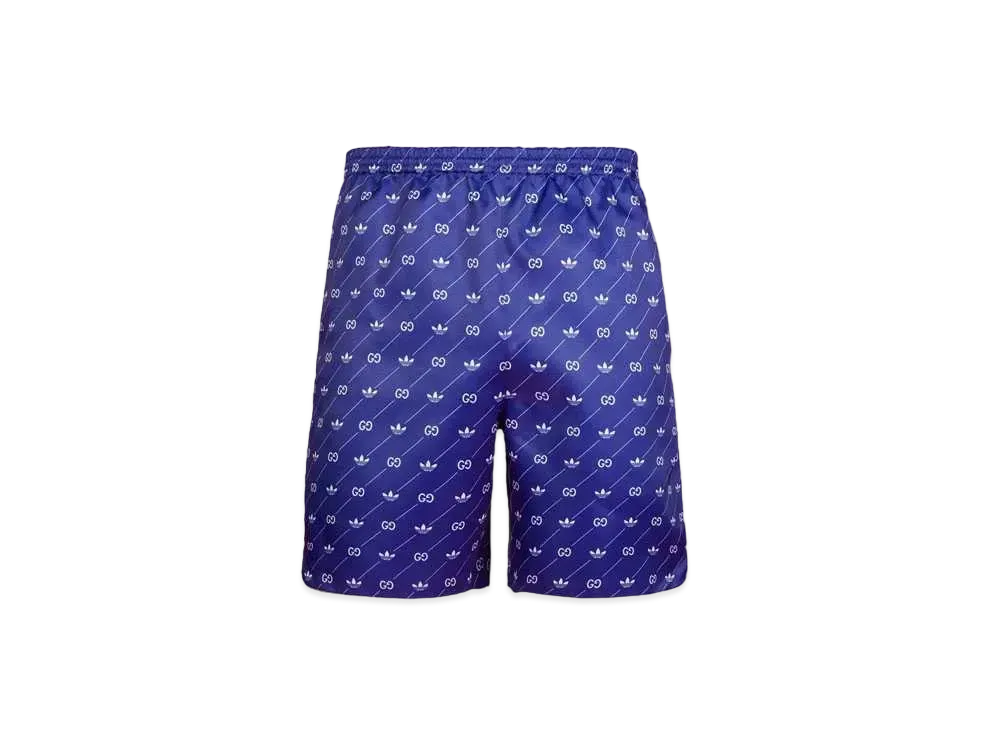 adidas Gucci Trefoil Print Shorts "College Purple"