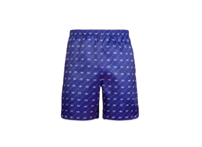 adidas Gucci Trefoil Print Shorts "College Purple"