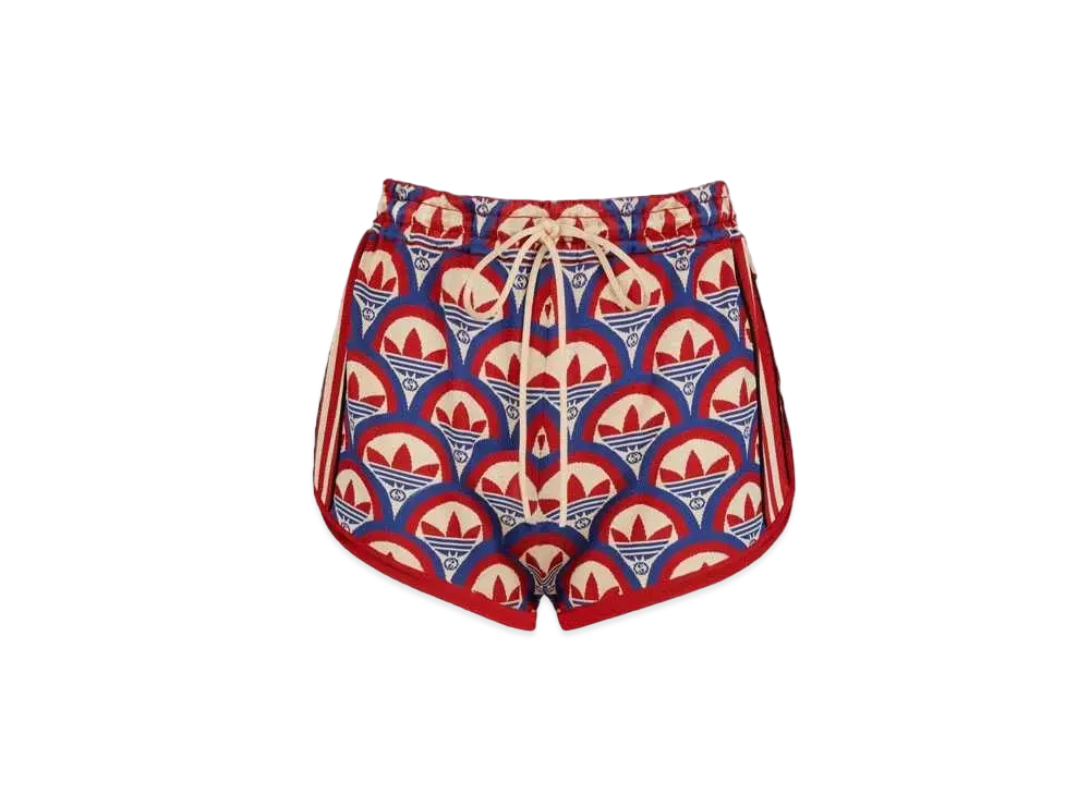 adidas x Gucci Jacquard Shorts "Red/Blue"