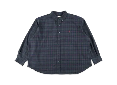 WIND AND SEA BALLOON CHECK SHIRT "Black Watch"