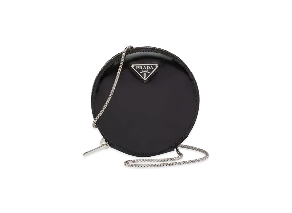 PRADA Brushed Leather Mini-pouch "Black"