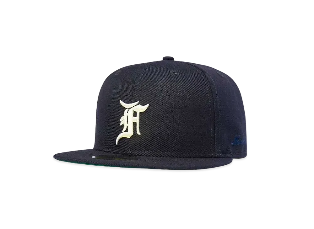 NEW ERA FEAR OF GOD ESSENTIALS 59FIFTY F LOGO Under Visor "Navy"