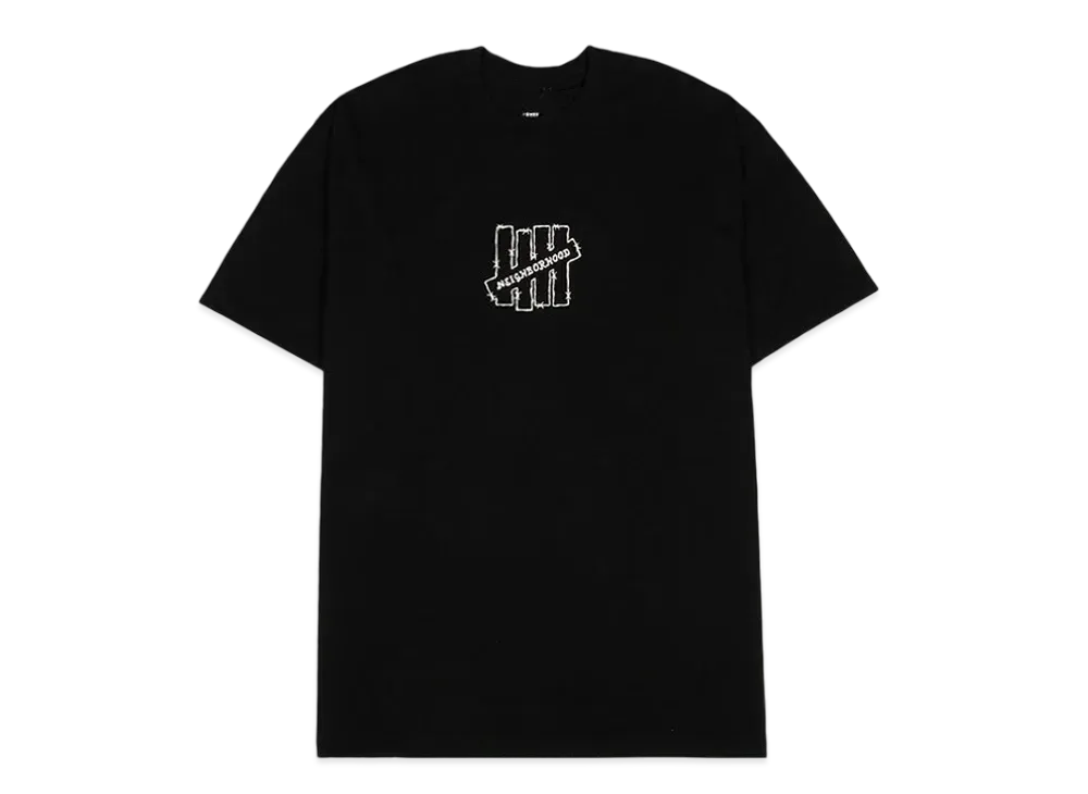 NEIGHBORHOOD UNDEFEATED NHUF-5 / C-TEE . SS "Black"