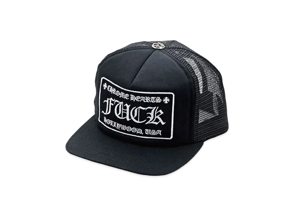 Chrome Hearts Tracker Cap Fuck "Black"