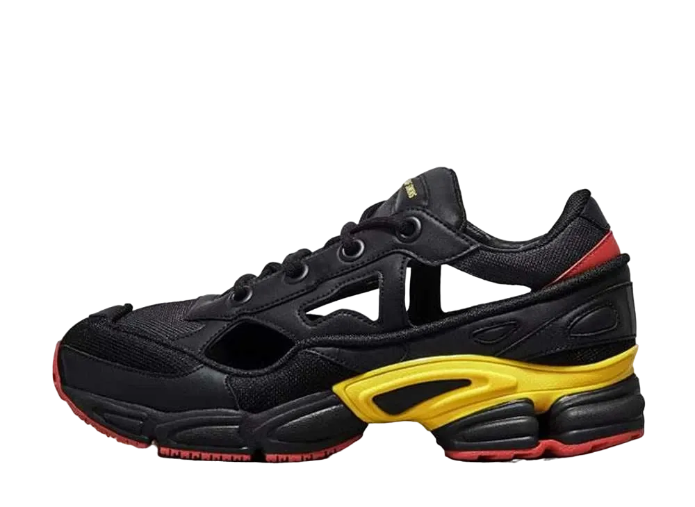 RAF SIMONS × adidas Ozweego Replicant Belgium "Core Black/Night Grey"
