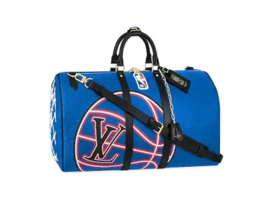 Louis Vuitton x NBA Keepall Bandouliere 55 Monogram Taurillon Leather "Blue"