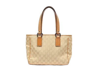 GUCCI GG Canvas Tote Bag "Light Brown"