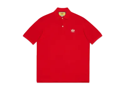 adidas x GUCCI Cotton Piquet Polo "Red"
