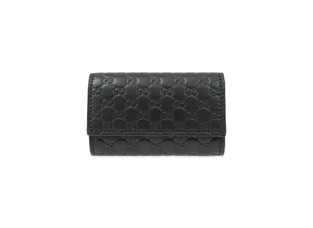 グッチ マイクロ グッチシマ 6連 キーケース "ブラック" 150402 BMJ1N 1000