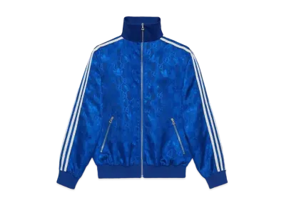 adidas x GUCCI GG Trefoil Jacquard Jacket "Cobalt Blue"
