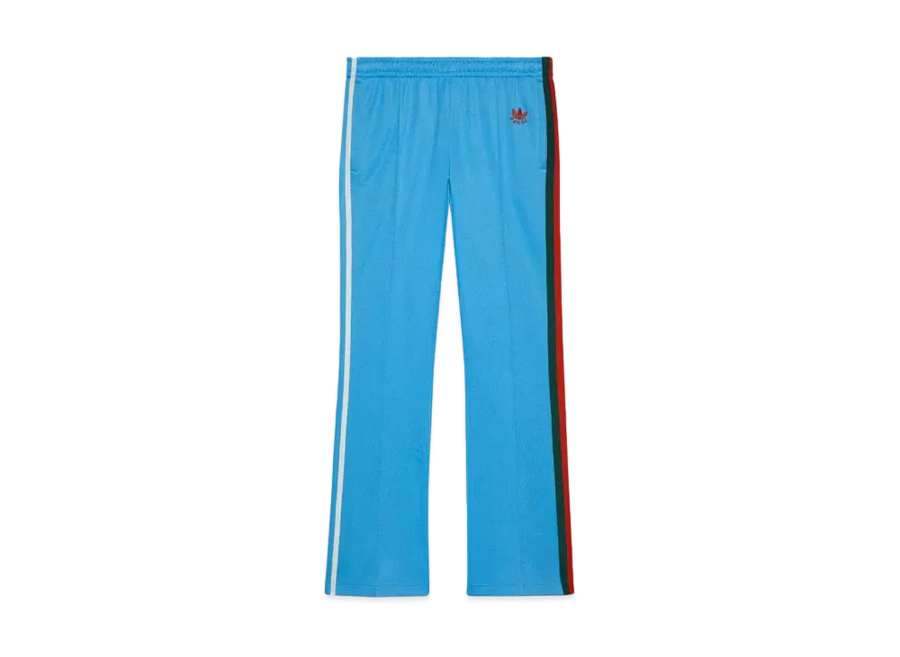 adidas x GUCCI Cotton Jersey Track Bottoms "Light Blue"