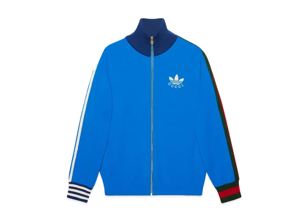 adidas x GUCCI Viscose Zip-Up Jacket "Blue"