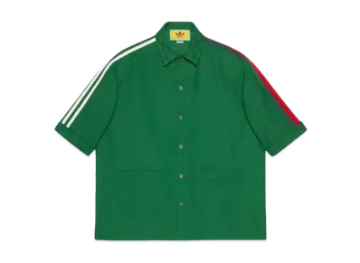 adidas x GUCCI GG Trefoil Jacquard Shirt "Green"