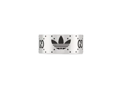 adidas x GUCCI Engraved Wide Ring "Silver"