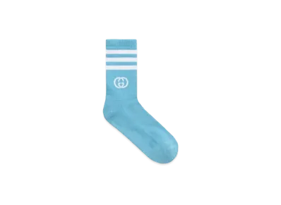 adidas x GUCCI Ankle Socks "Blue/White"