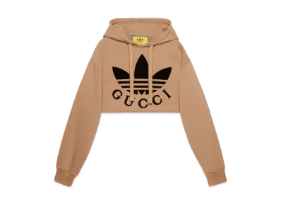adidas x GUCCI Cropped Sweat Shirt "Beige"