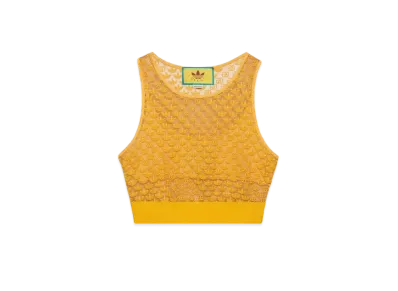 adidas x GUCCI GG Tulle Top "Yellow"