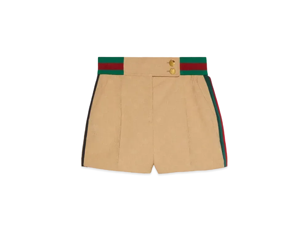 adidas x GUCCI Jacquard Shorts "Beige"