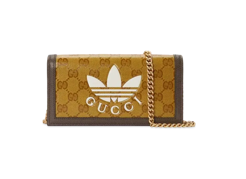 adidas x GUCCI Wallet With Chain "Beige/Brown"