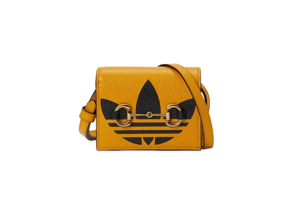 adidas x GUCCI Horsebit Card Case "Yellow"