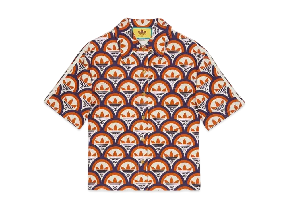 adidas x GUCCI Interlocking G & Trefoil Shirt "Multi"