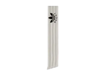 adidas x GUCCI Striped Silk Neck Bow "Ivory/Black"
