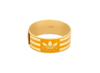 adidas x GUCCI Enamel Striped Cuff Bracelet "Yellow Gold"