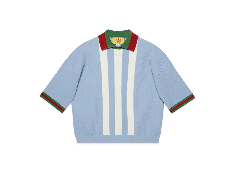 adidas x GUCCI Viscose Polo "Light Blue"