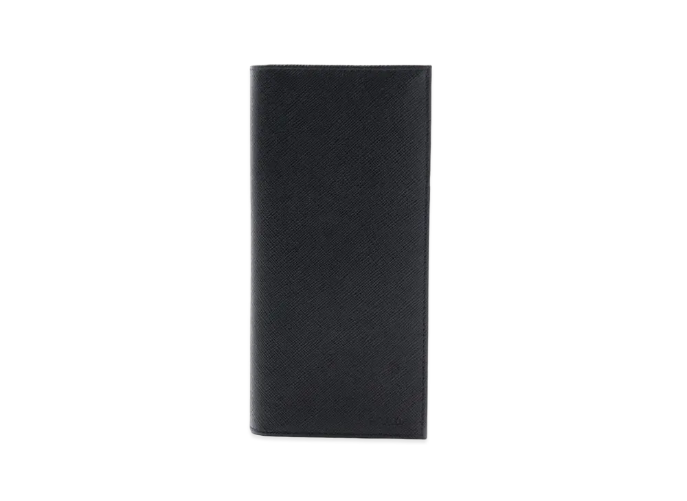PRADA Saffiano Leather Wallet "Black"
