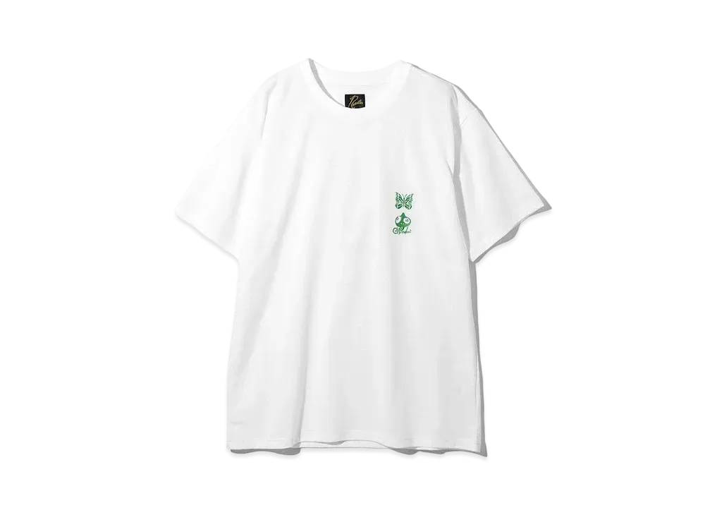 ニードルズ x エンド オブ ザ ワールド Tシャツ "ホワイト/グリーン"