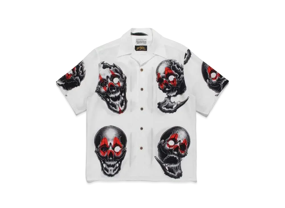 WACKO MARIA 56 TATTOO STUDIO / HAWAIIAN SHIRT #1 "White"