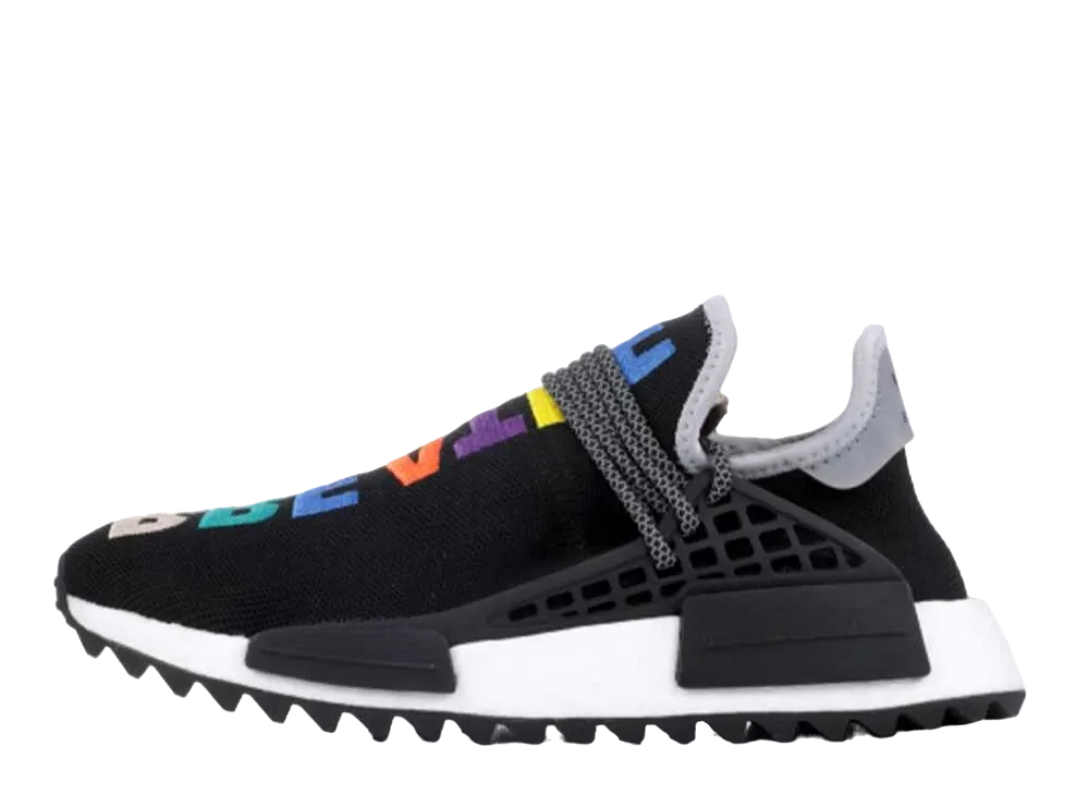Pharrell × adidas NMD Hu Tr Breathe "Black/Multi-Color-White"