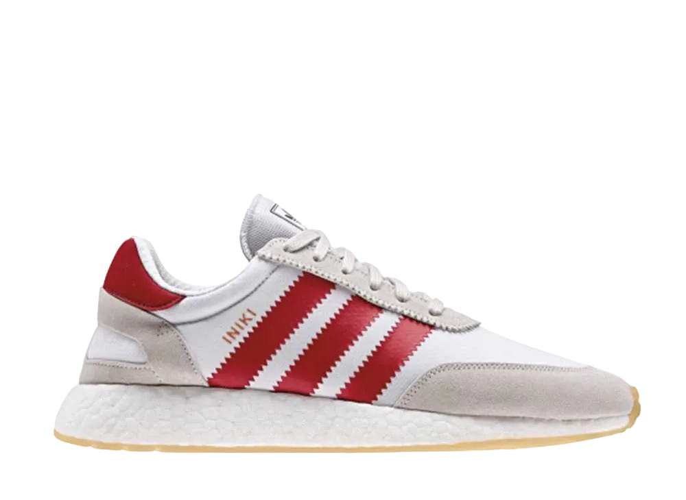 アディダス イニキ ランナー "ホワイト レッド ガム"