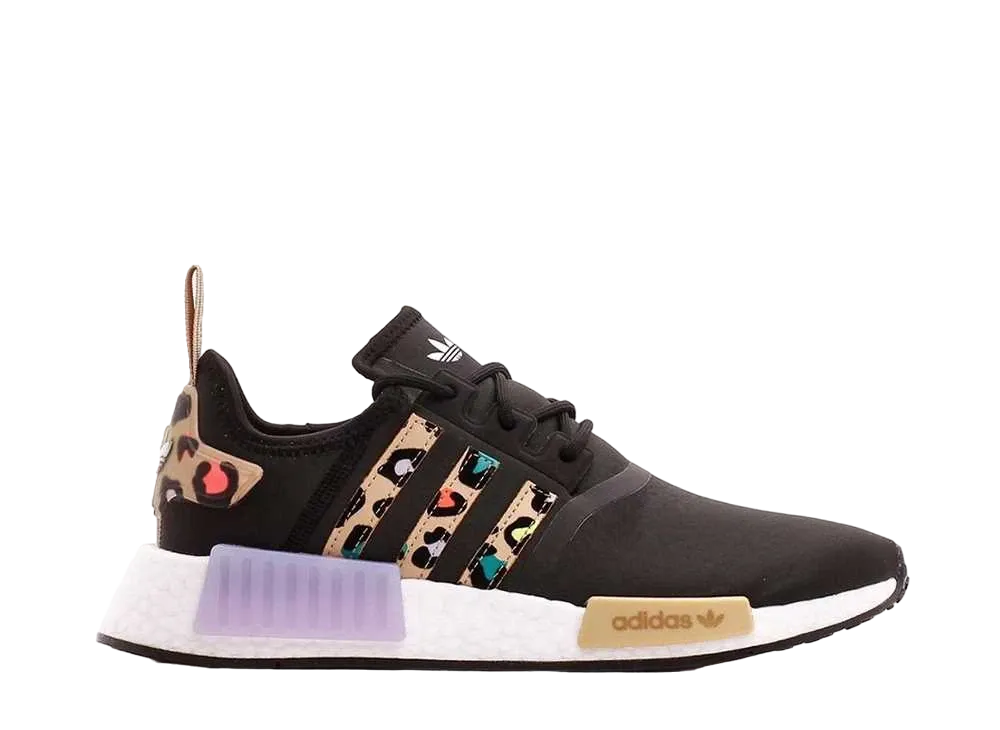 アディダス ウィメンズ NMD R1 "ブラック パープル レオパード"