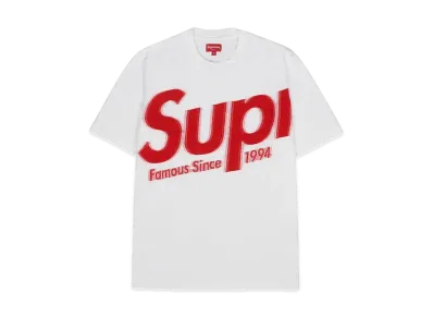 Supreme Intarsia Spellout S/S Top "White"