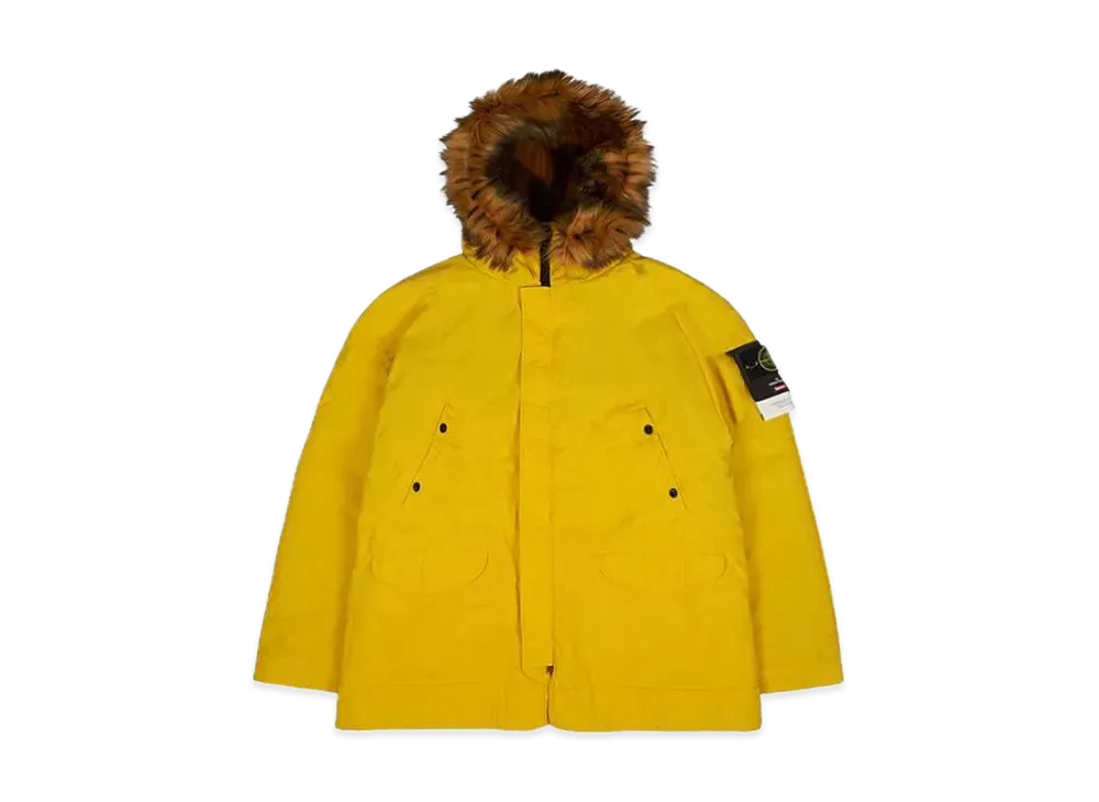 Supreme / Stone Island Formula Steel Reversible Faux Fur Parka "Yellow"