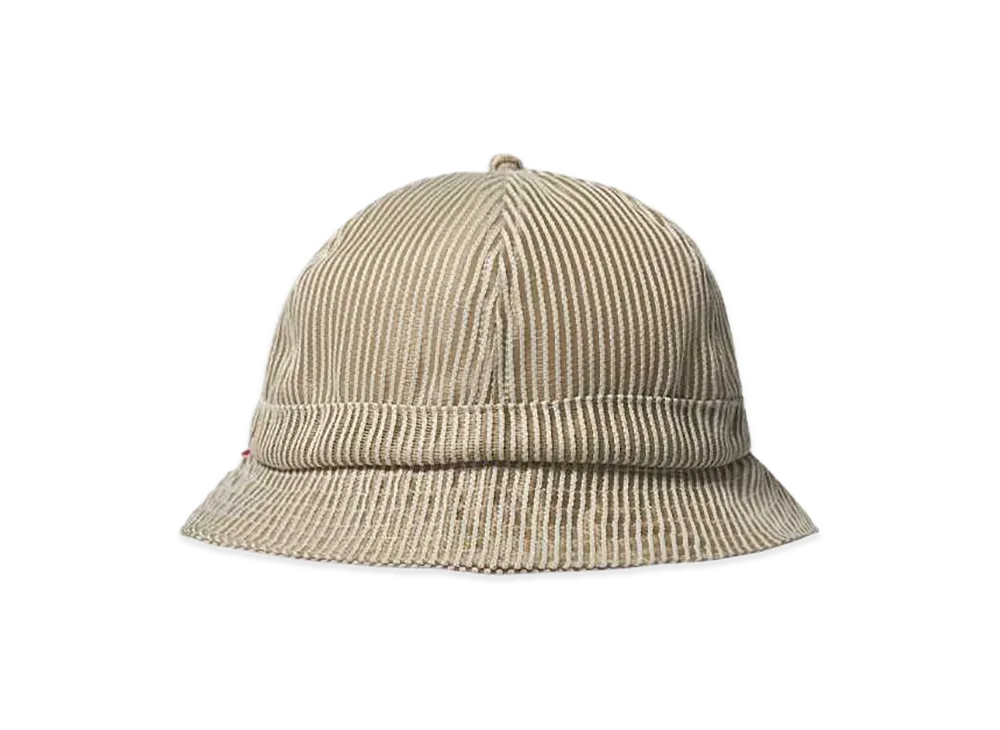 Supreme Stripe Mesh Bell Hat "Taupe"