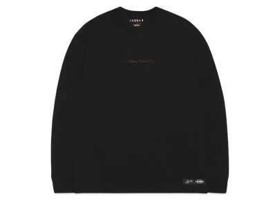 Jordan A ma maniere Long sleeve Tee "Black"