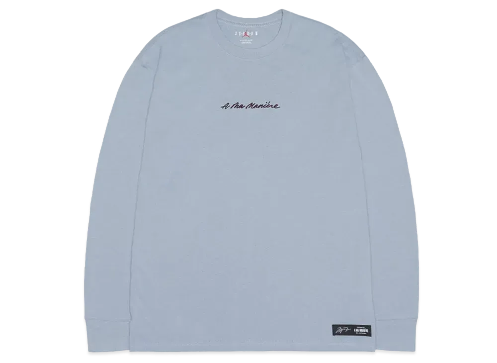 Jordan A ma maniere Long sleeve Tee "Obsidian Mist"