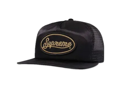 Supreme Silk Mesh Back 5-Panel "Black"