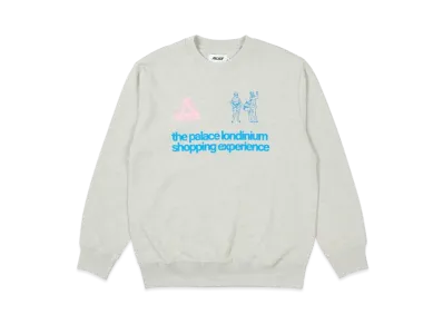 PALACE SHOPPING EXPERIENCE CREW "Grey Marl"