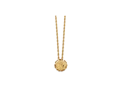 Dior CD Logo Round Necklace "Gold"