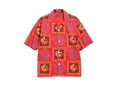 Needles CABANA SHIRT - COTTON CLOTH / BATIK "Red"