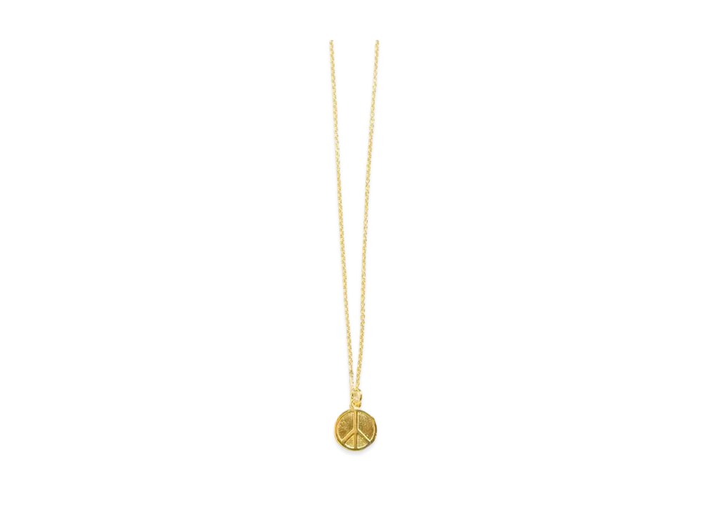 Needles PENDANT - GOLD PLATE "Peace"