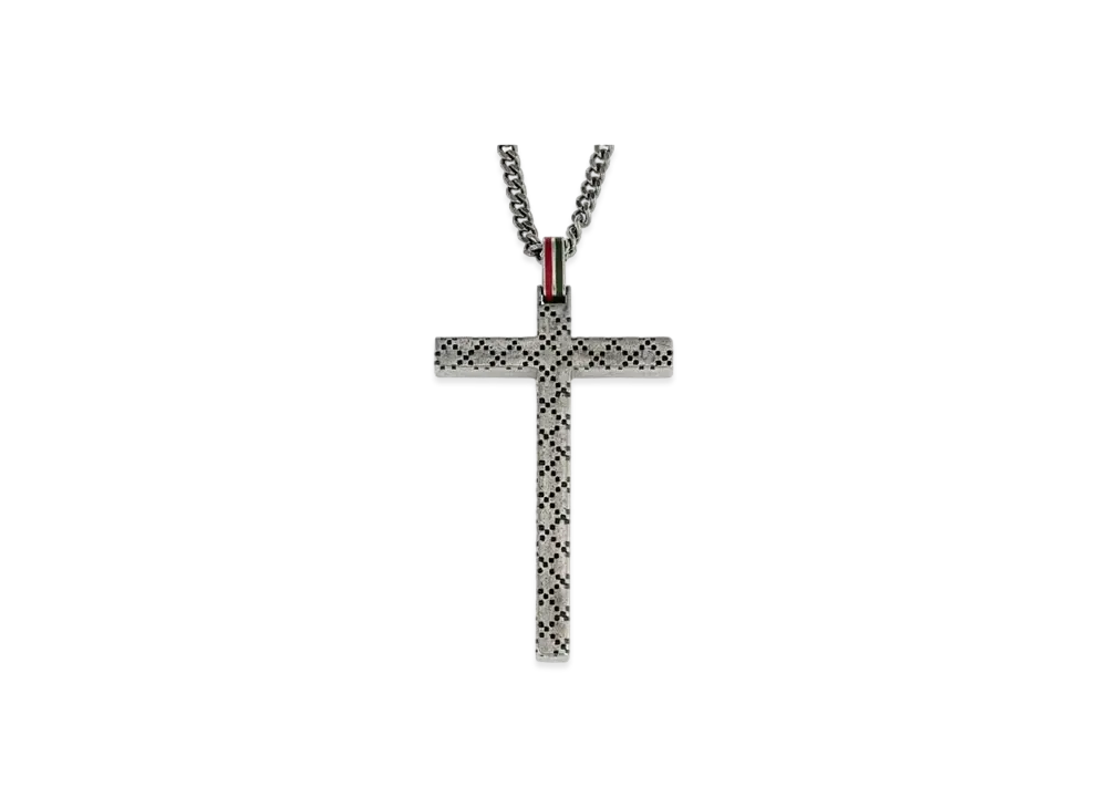 グッチ クロス ネックレス "シルバー" 310484 J89L0 8518