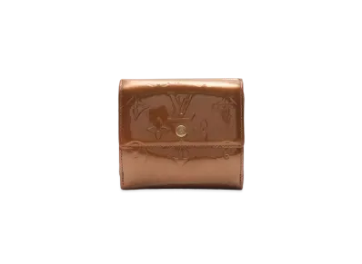 Louis Vuitton Monogram Vernis Portemonnaie Bie Cartescredit "Bronze"