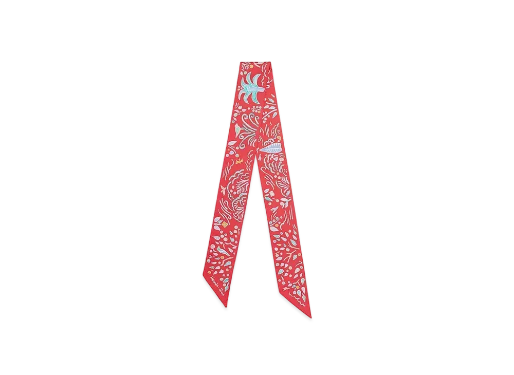 エルメス イゾラ ディ プリマヴェーラ ツイリー "グレナディン/ヴェール/ブルー" H063755S 03