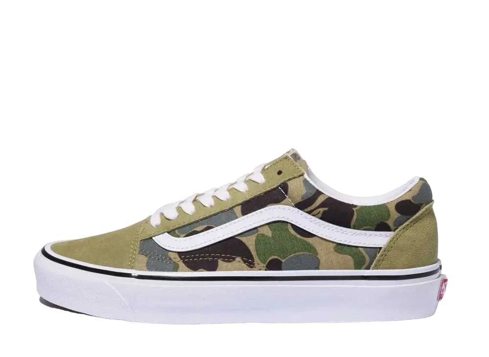 A Bathing Ape × Vans ABC Camo Old Skool "Green"