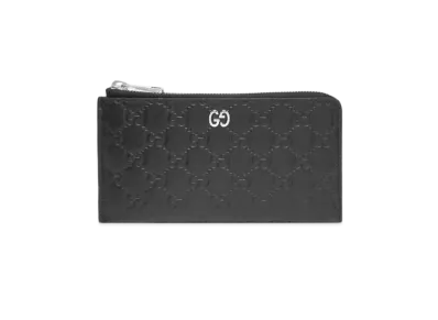 GUCCI Signature Leather Zip Wallet "Black"