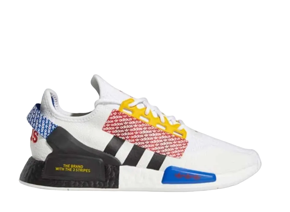 adidas NMD R1 V2 Logo Print "Cloud White Multi"